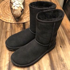 Short black Uggs. Size 7. Rarely worn.